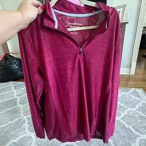 Men’s Red Half Zip - large